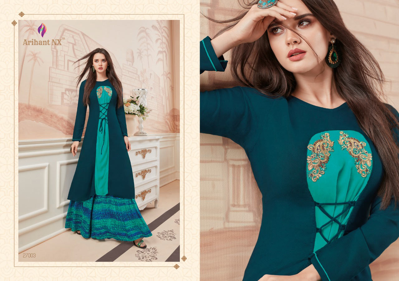 Plazo Vol-1 Arihant Nx Rayon Dyed Palazzo Kurti Plazo Vol-1 Arihant Nx Rayon Dyed Palazzo Kurti